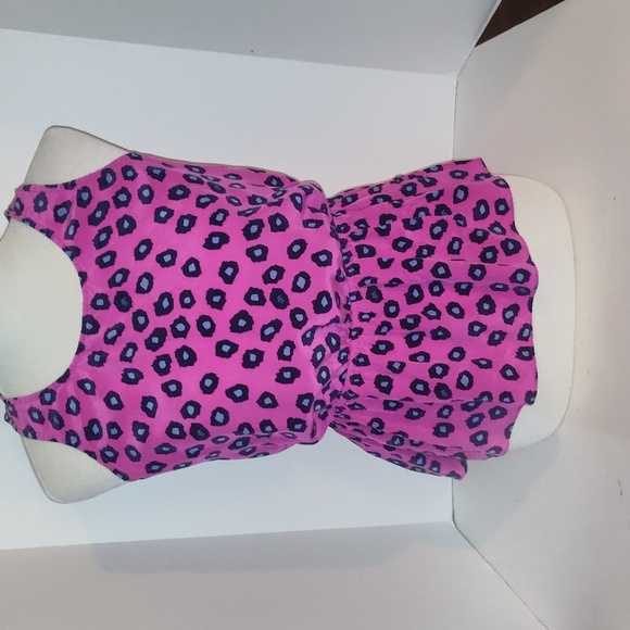 Lilly Pulitzer Pink And Purple Cheetah Top Woman Size Small 100% Silk - Picture 1 of 8